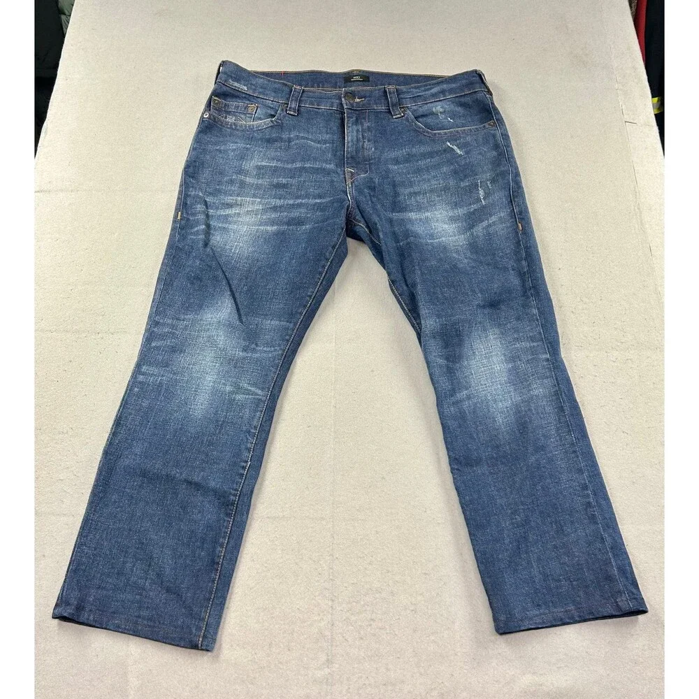 True Religion Mens Ricky Relaxed Straight Denim Jeans Size 40